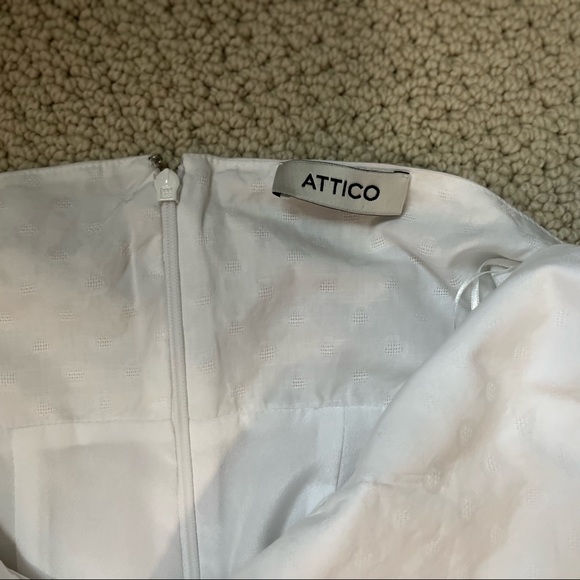 The Attico Off-shoulder Balloon Sleeve Blouse White - Picture 13 of 13